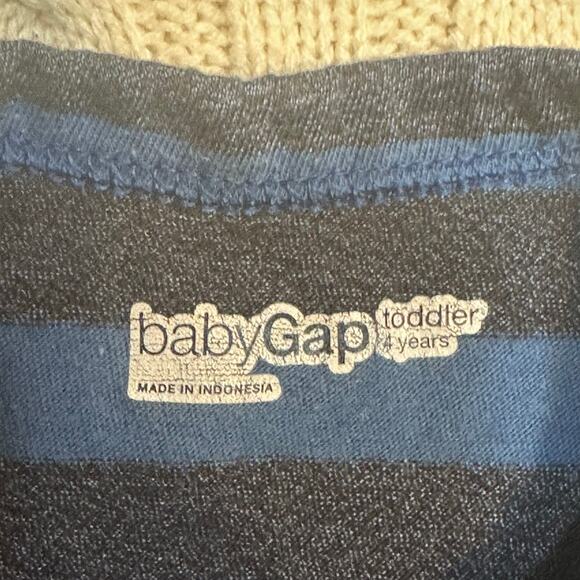 Gap Striped Long Sleeve Tee sz 4 Nautical Fisherman NormCore - Picture 5 of 6